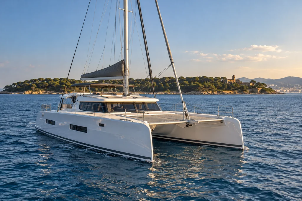 Un catamaran choisi pour votre journée cannoise